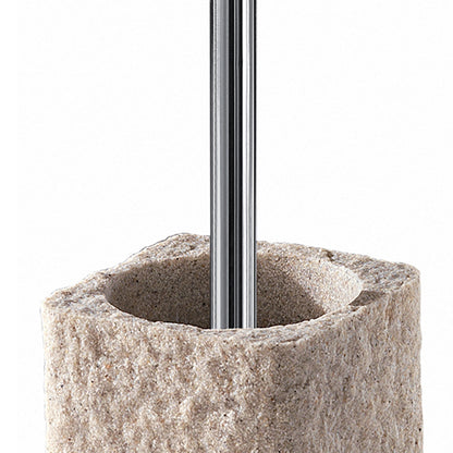 Scopino da appoggio con ciuffo in setole Gedy modello Aries - Beige by CeramicStore | Lo specialista del tuo bagno