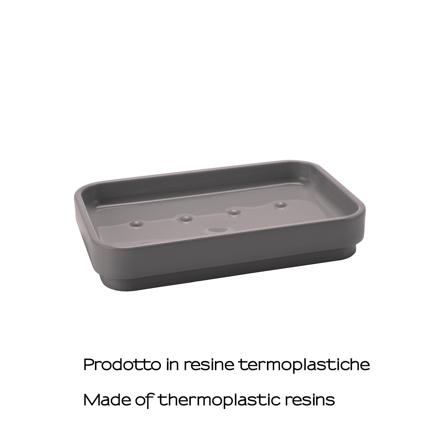 Portasapone da appoggio Gedy serie Seventy - Grigio