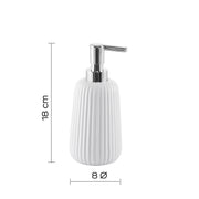 Dispenser sapone da appoggio in ceramica Gedy modello Marika - Bianco