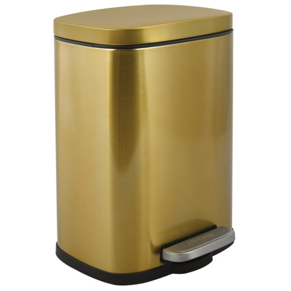 Pattumiera a pedale modello Akira in acciaio capienza 5 litri colore oro by CeramicStore | Lo specialista del tuo bagno