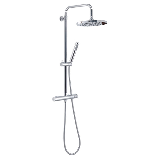 Colonna doccia termostatica con soffione tondo e doccetta 1 getto modello Star Mix 00 di Gedy - Cromato by CeramicStore | Lo specialista del tuo bagno