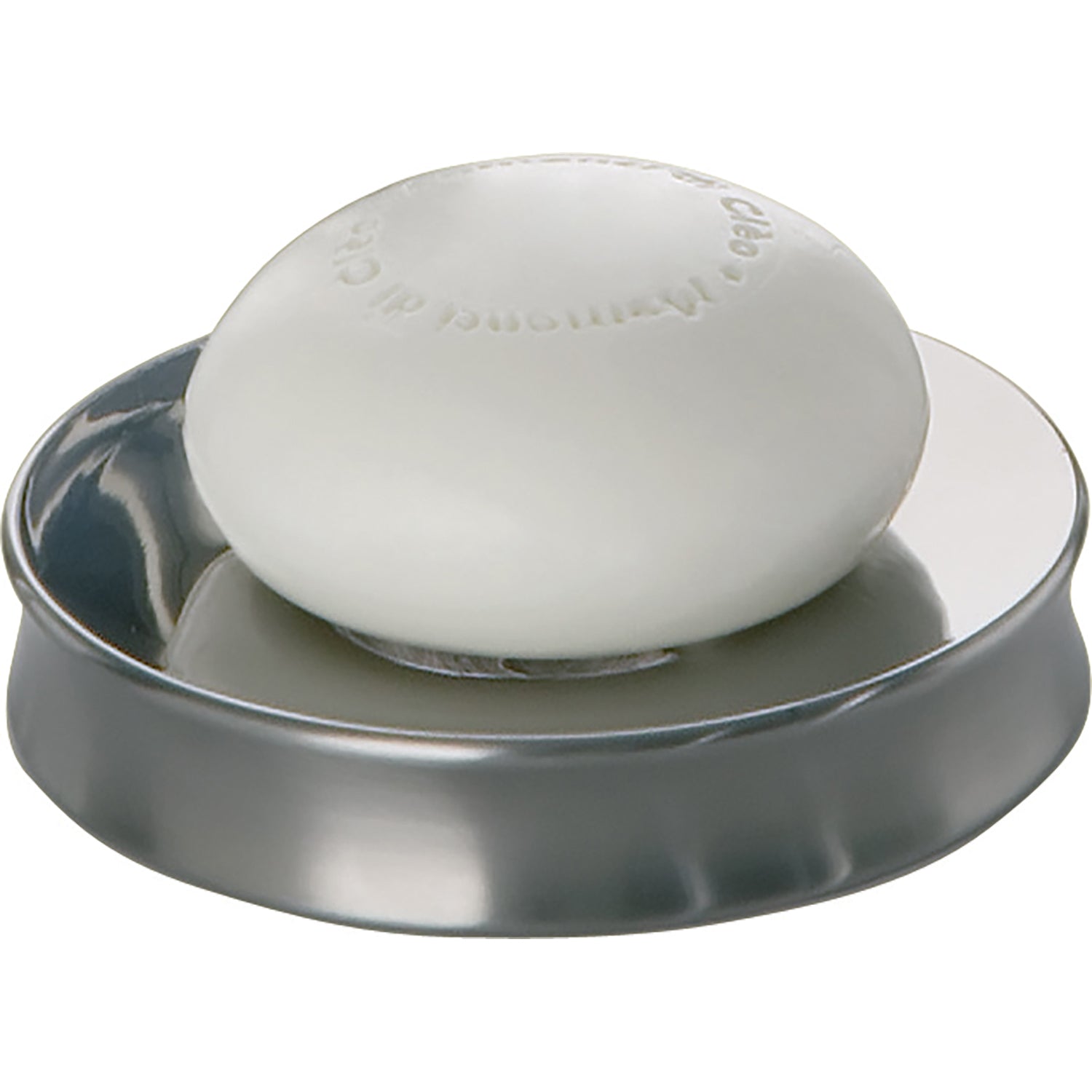 Portasapone in Acciaio Inox Gedy serie Primula - Lucido/Spazzolato