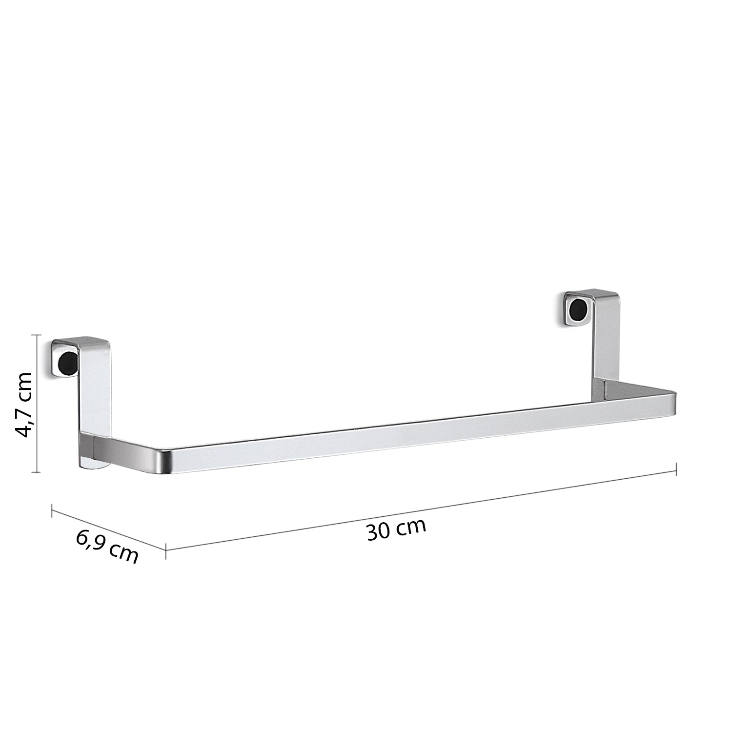 Portasalviette sopra porta/mobile modello Tosca di Gedy in Acciaio Inox AISI 304 - Cromato by CeramicStore | Lo specialista del tuo bagno