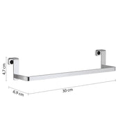 Portasalviette sopra porta/mobile modello Tosca di Gedy in Acciaio Inox AISI 304 - Cromato by CeramicStore | Lo specialista del tuo bagno