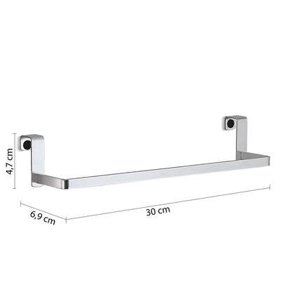 Portasalviette sopra porta/mobile modello Tosca di Gedy in Acciaio Inox AISI 304 - Cromato by CeramicStore | Lo specialista del tuo bagno