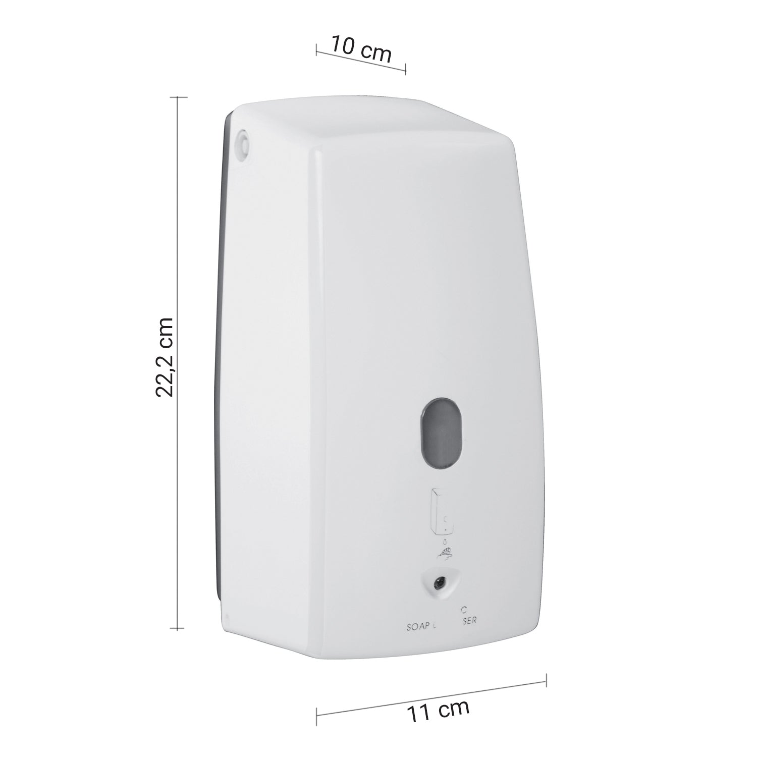 Distributore di sapone con fotocellula modello Feel di Gedy - Bianco by CeramicStore | Lo specialista del tuo bagno