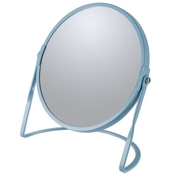 Specchio ingranditore da tavolo su base in acciaio modello Akira colore carta da zucchero by CeramicStore | Lo specialista del tuo bagno