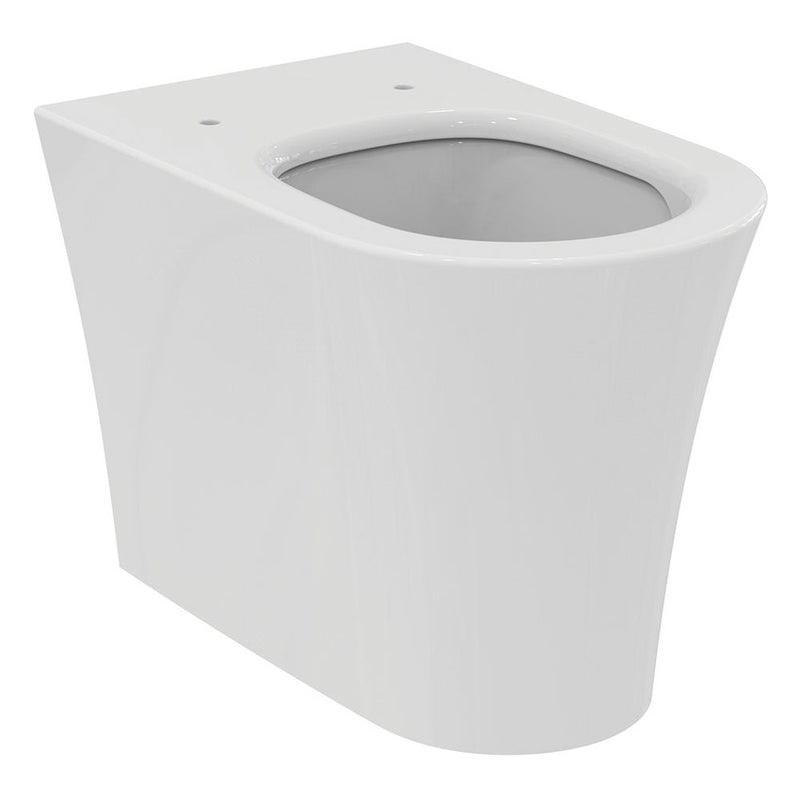 Sanitari filo parete con scarico traslato Ideal Standard La dolce vita wc, bidet e sedile soft close