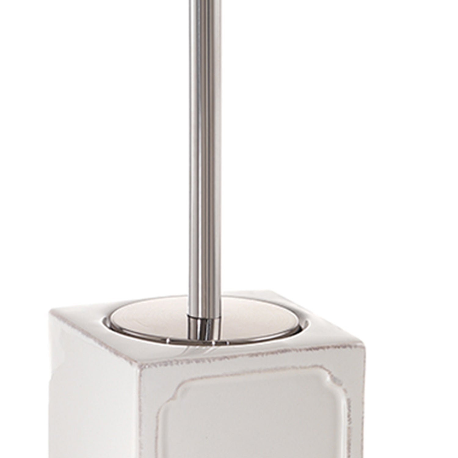 Scopino con ciuffo in setole di Gedy serie Vivienne - Bianco by CeramicStore | Lo specialista del tuo bagno
