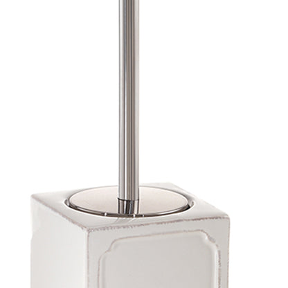 Scopino con ciuffo in setole di Gedy serie Vivienne - Bianco by CeramicStore | Lo specialista del tuo bagno