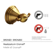 Appendiabiti a parete di Gedy serie Romance - Bronzo by CeramicStore | Lo specialista del tuo bagno