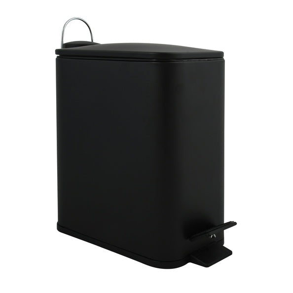Pattumiera a pedale modello Erik 5Lt. colore nero opaco by CeramicStore | Lo specialista del tuo bagno