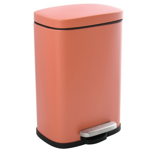 Pattumiera a pedale modello Akira in acciaio capienza 5 litri in terracotta opaco by CeramicStore | Lo specialista del tuo bagno