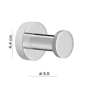 Appendiabiti singolo di Gedy modello Ustica in Ottone - Cromato by CeramicStore | Lo specialista del tuo bagno