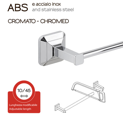 Portasalviette da muro con ventosa Gedy Ventus cm 45 in Acciaio Inox by CeramicStore | Lo specialista del tuo bagno