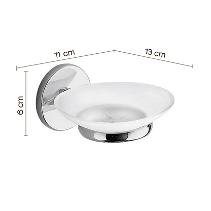 Portasapone a muro Vermont Pro di Gedy - Cromato by CeramicStore | Lo specialista del tuo bagno