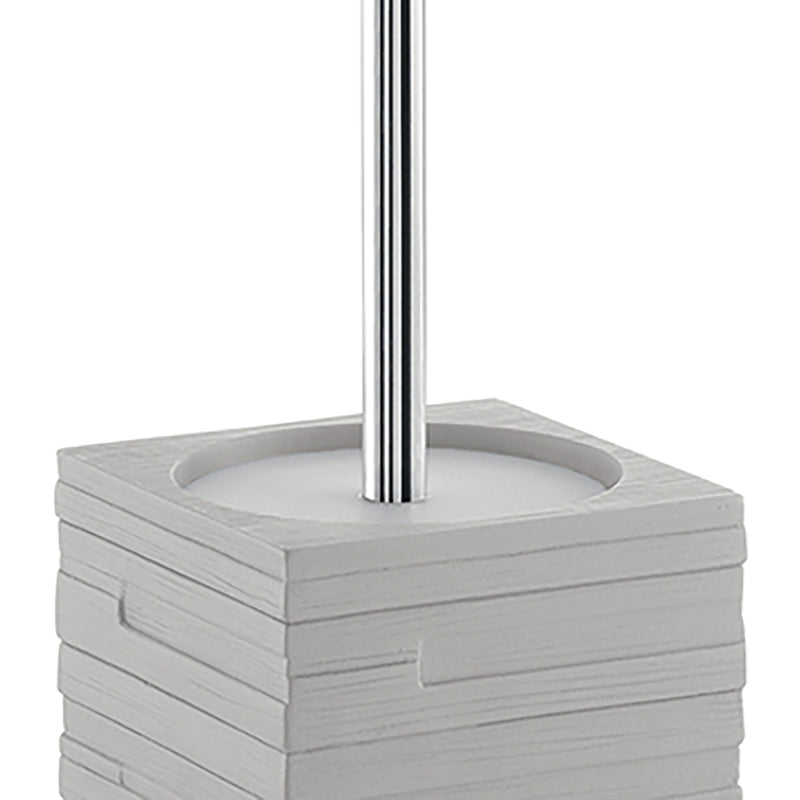 Scopino da appoggio con ciuffo in setole Gedy serie Quadrotto - Grigio by CeramicStore | Lo specialista del tuo bagno