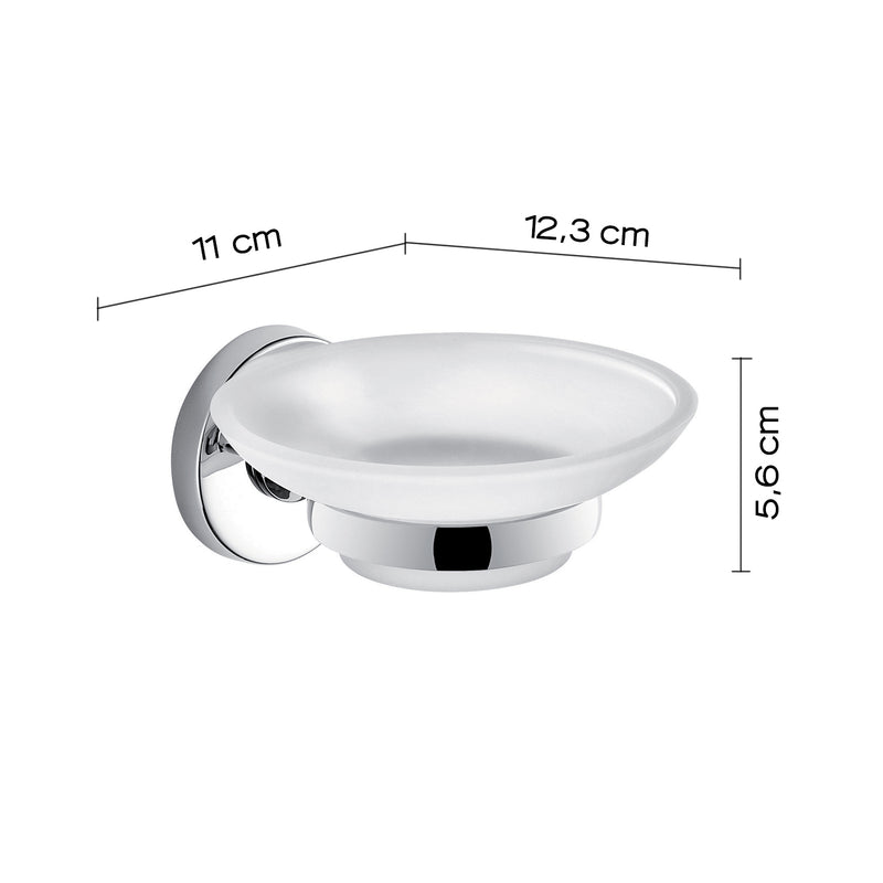 Portasapone in Acciaio Inox e Cromall Gedy serie Felce - Cromato by CeramicStore | Lo specialista del tuo bagno