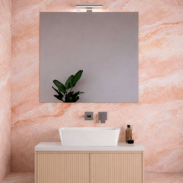 Lavabo da appoggio 49,5X37,5 in ceramica bianca BathCore modello Elara 50
