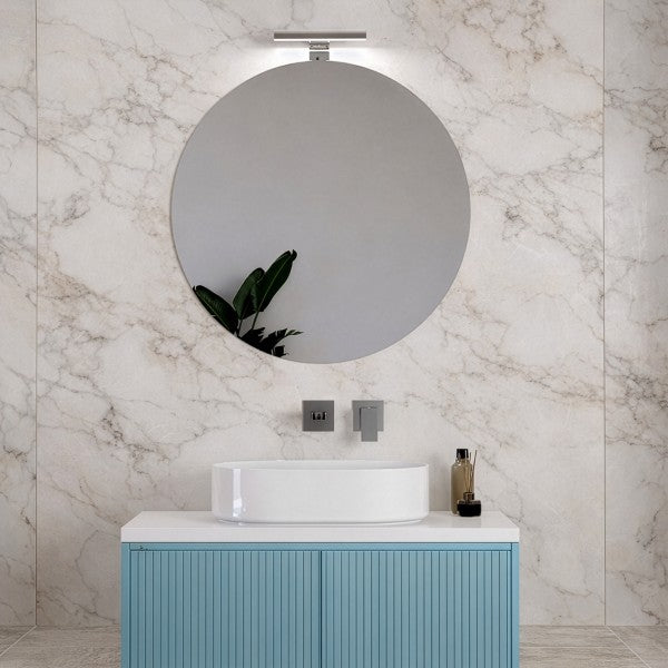 Lavabo da appoggio 50x37 in ceramica bianca BathCore modello Nova50