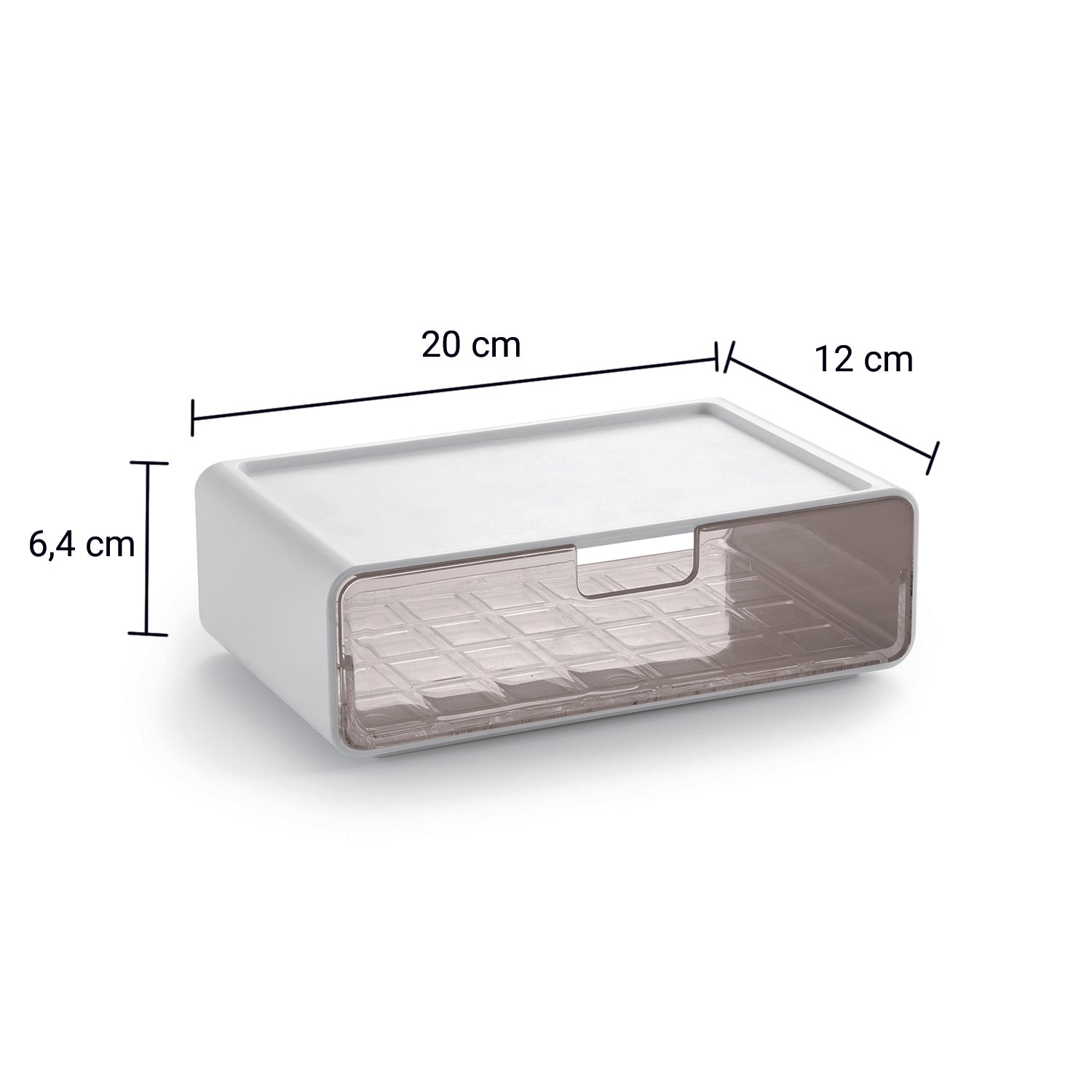 Box impilabile da appoggio Gedy serie Seventy - Bianco by CeramicStore | Lo specialista del tuo bagno