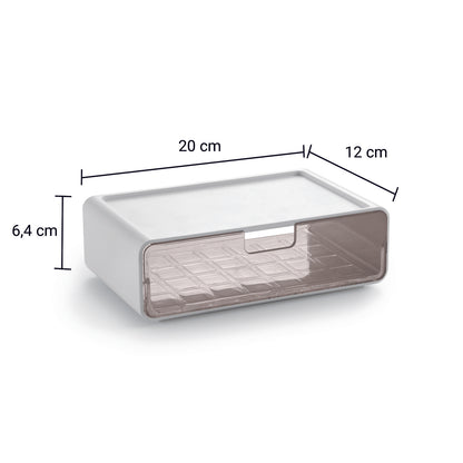 Box impilabile da appoggio Gedy serie Seventy - Bianco by CeramicStore | Lo specialista del tuo bagno
