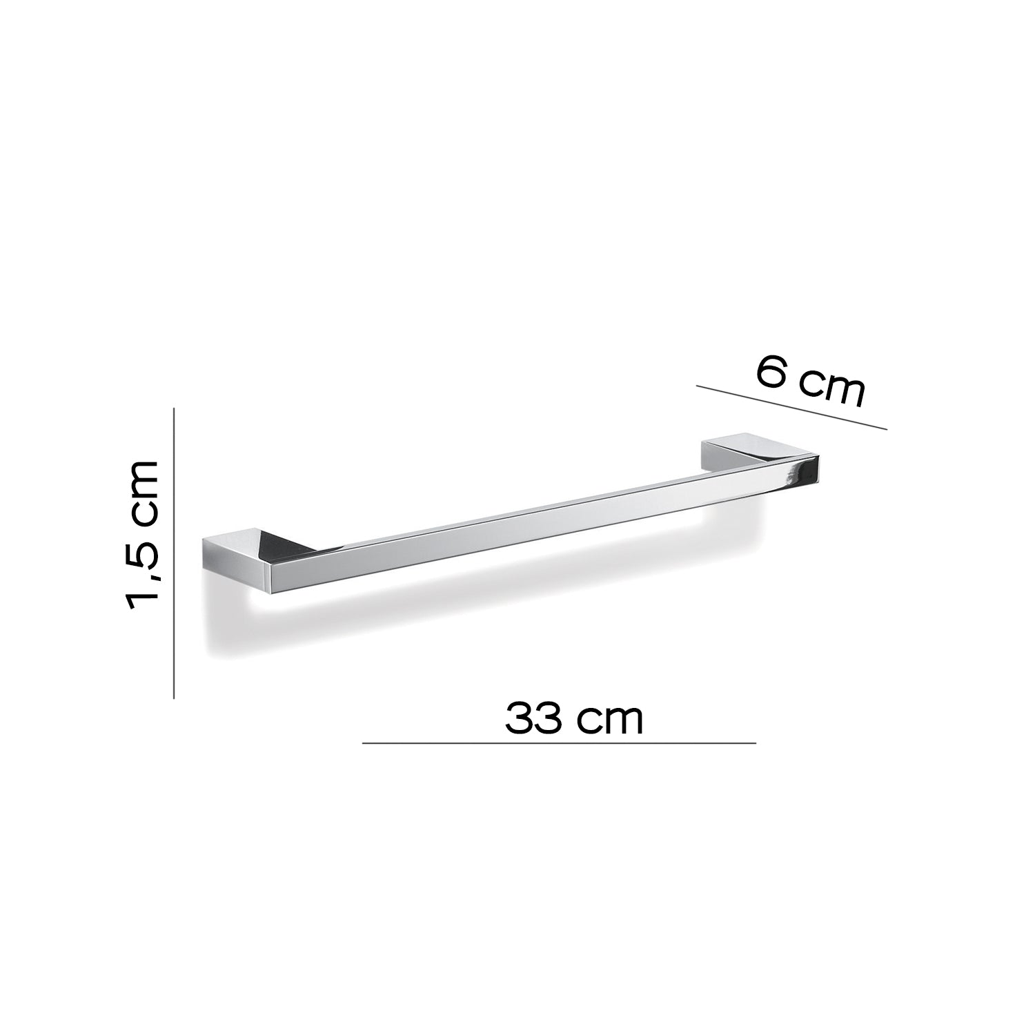 Portasalviette 33 cm in Ottone e Cromall Gedy serie Lanzarote - Cromato by CeramicStore | Lo specialista del tuo bagno
