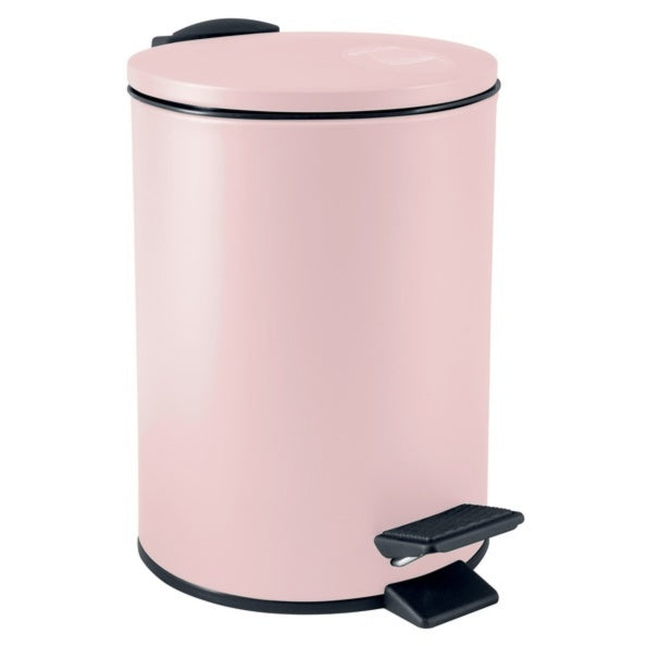 Pattumiera a pedale modello Adelar capienza 5 litri colore rosa opaco by CeramicStore | Lo specialista del tuo bagno