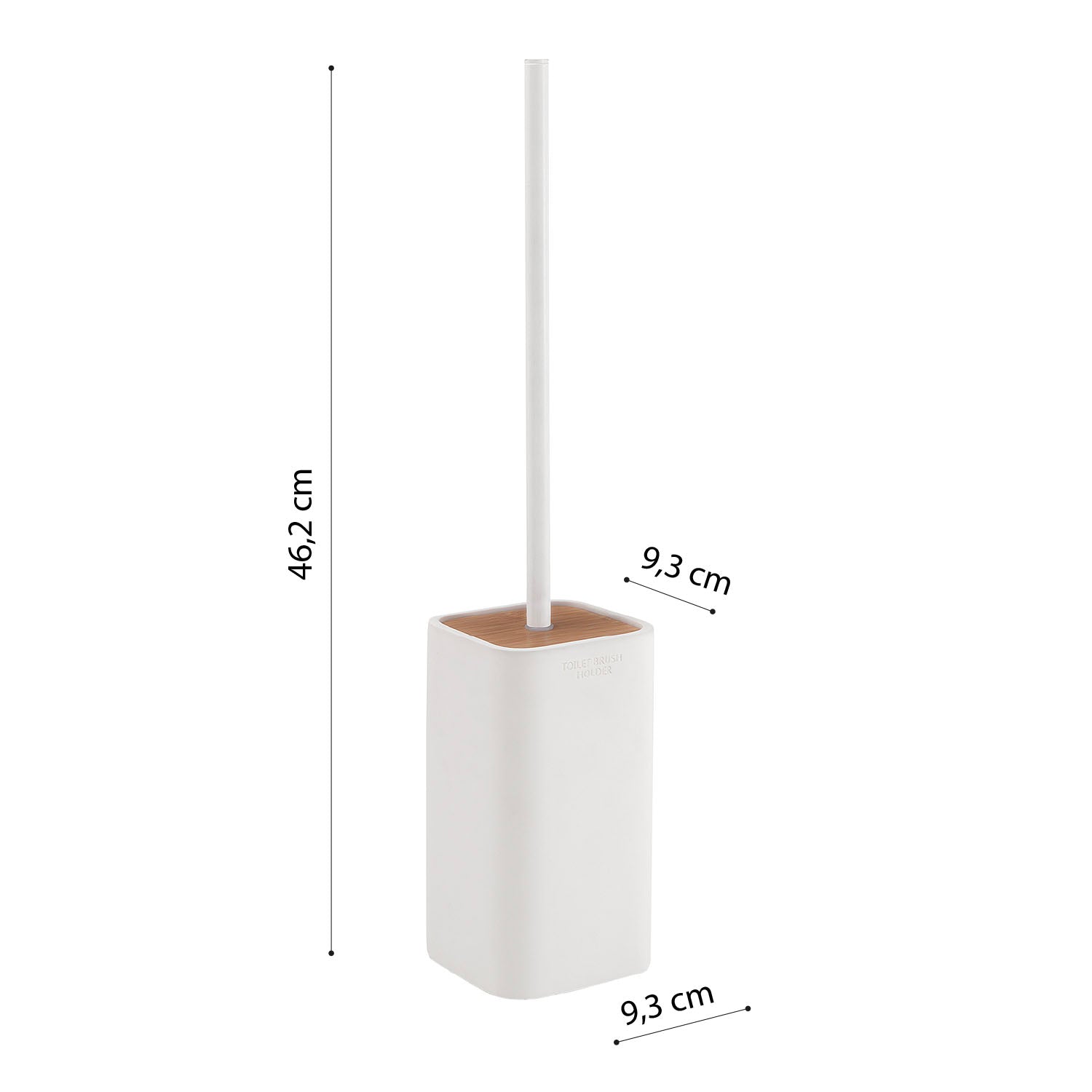 Scopino da appoggio con ciuffo in setole Gedy modello Ninfea - Bianco Matt by CeramicStore | Lo specialista del tuo bagno