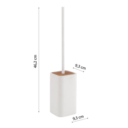 Scopino da appoggio con ciuffo in setole Gedy modello Ninfea - Bianco Matt by CeramicStore | Lo specialista del tuo bagno