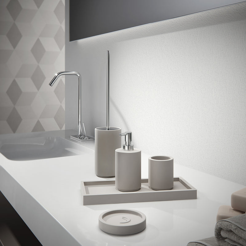 Portasapone in cemento Gedy serie Giunone - Grigio