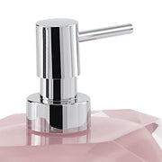 Dosasapone con erogatore in plastica cromata Gedy serie Chanelle - Rosa