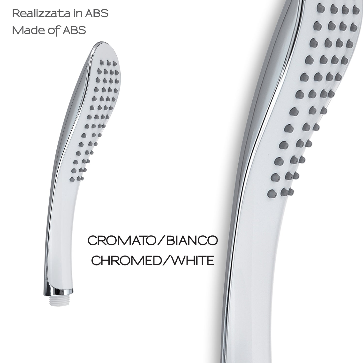Doccetta 1 getto modello Tendence 02 di Gedy - Cromato/Bianco by CeramicStore | Lo specialista del tuo bagno