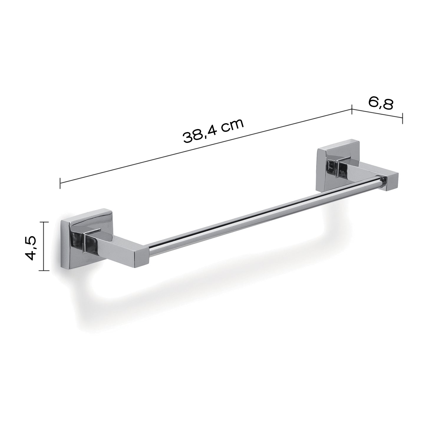 Porta asciugamani 35 cm a muro di Gedy serie Olimpo - Cromato by CeramicStore | Lo specialista del tuo bagno