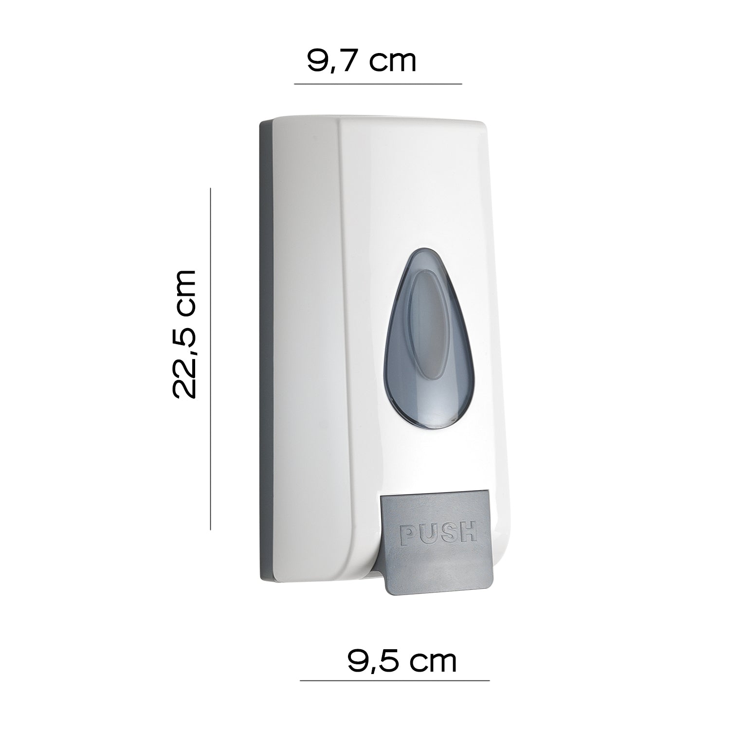 Dispenser sapone o disinfettante mani Gedy modello Halibut da 630 ml - Bianco by CeramicStore | Lo specialista del tuo bagno