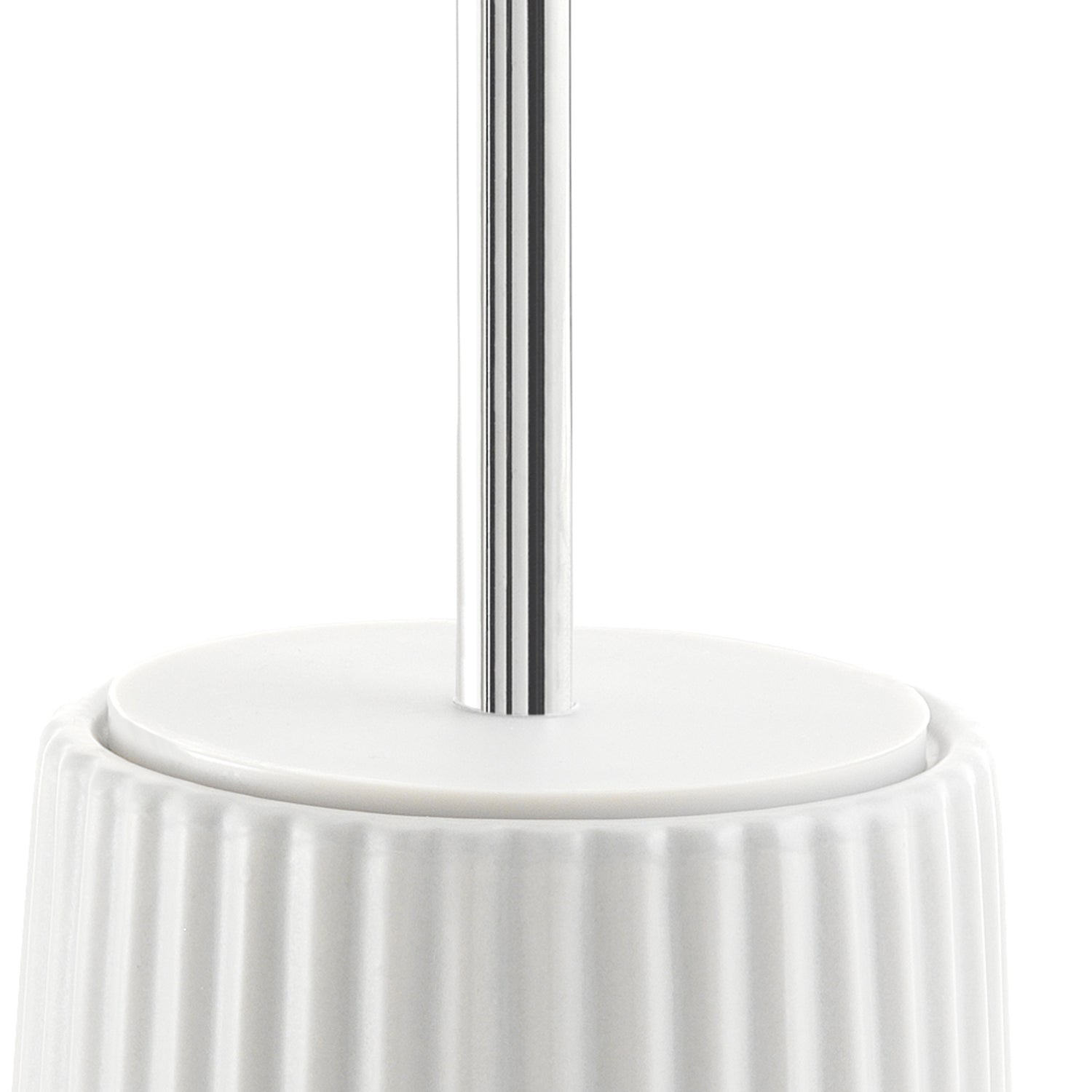 Scopino da appoggio Gedy modello Marika con ciuffo in setole - Bianco by CeramicStore | Lo specialista del tuo bagno