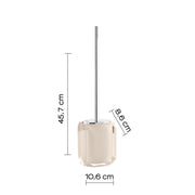 Scopino con ciuffo in setole Gedy serie Chanelle - Tortora Chiaro by CeramicStore | Lo specialista del tuo bagno