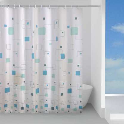 Tenda doccia in Peva 120x200 cm modello Schema di Gedy - Celeste e Turchese by CeramicStore | Lo specialista del tuo bagno