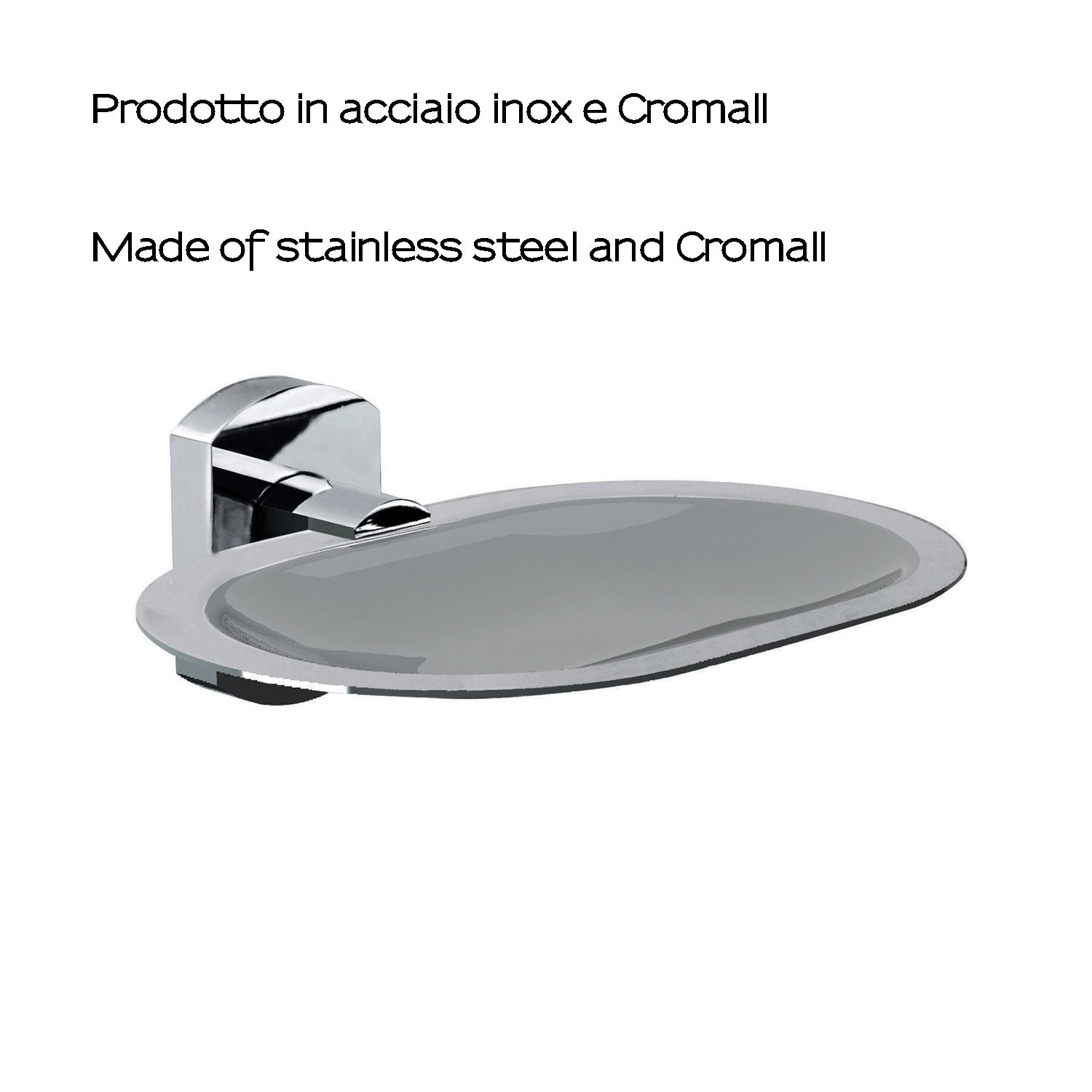 Portasapone inamovibile a parete di Gedy serie Edera Plus - Cromato by CeramicStore | Lo specialista del tuo bagno