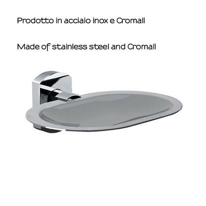 Portasapone inamovibile a parete di Gedy serie Edera Plus - Cromato by CeramicStore | Lo specialista del tuo bagno
