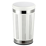 Cesto portabiancheria da 46 litri in acciaio inox colore bianco by CeramicStore | Lo specialista del tuo bagno
