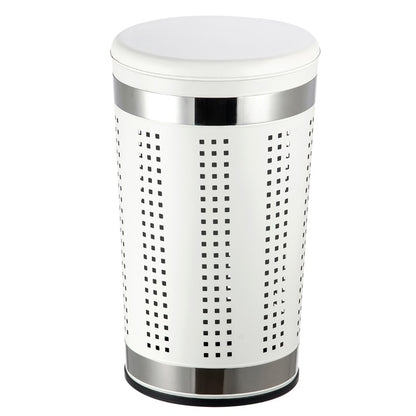 Cesto portabiancheria da 46 litri in acciaio inox colore bianco by CeramicStore | Lo specialista del tuo bagno