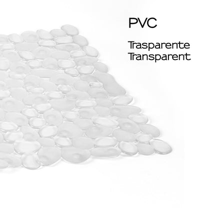 Tappeto antiscivolo doccia 54x54 modello River di Gedy - Trasparente by CeramicStore | Lo specialista del tuo bagno