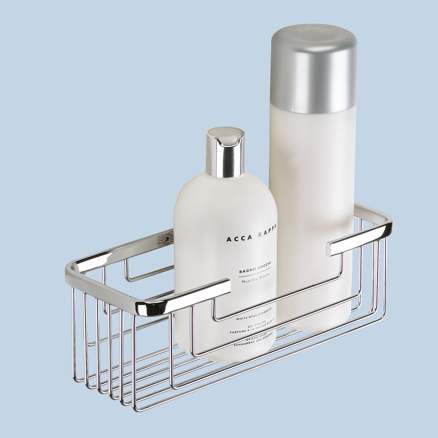 Portaoggetti doccia rettangolare alto modello Augustus di Gedy - Cromato by CeramicStore | Lo specialista del tuo bagno