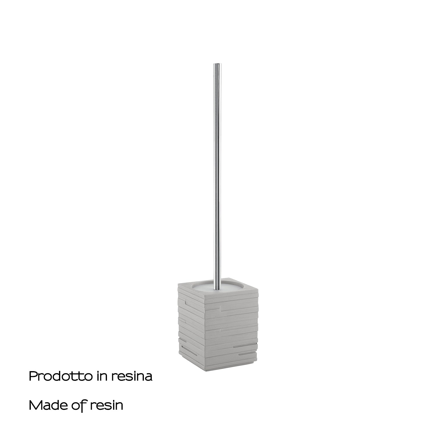 Scopino da appoggio con ciuffo in setole Gedy serie Quadrotto - Grigio by CeramicStore | Lo specialista del tuo bagno
