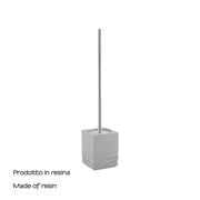 Scopino da appoggio con ciuffo in setole Gedy serie Quadrotto - Grigio by CeramicStore | Lo specialista del tuo bagno