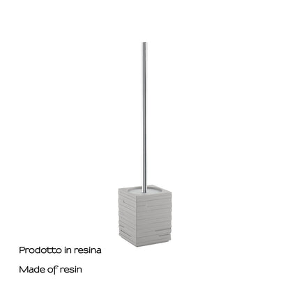 Scopino da appoggio con ciuffo in setole Gedy serie Quadrotto - Grigio by CeramicStore | Lo specialista del tuo bagno
