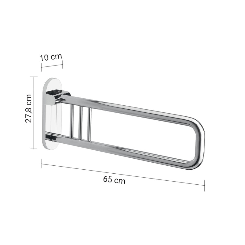 Appoggio ribaltabile da 65 cm modello Prima Classe di Gedy - Cromato by CeramicStore | Lo specialista del tuo bagno