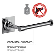 Porta carta igienica in ottone e Cromall Wizard di Gedy - Cromato