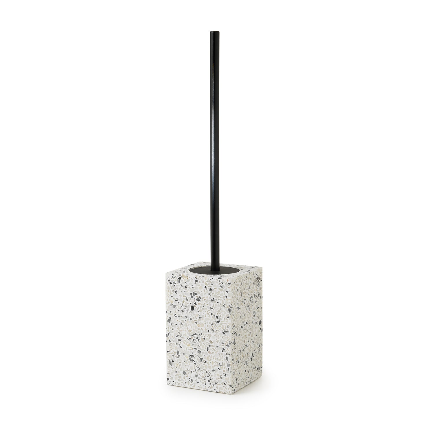Scopino in resina e pietre Gedy serie Zoe - Graniglia marmo bianco/nero by CeramicStore | Lo specialista del tuo bagno